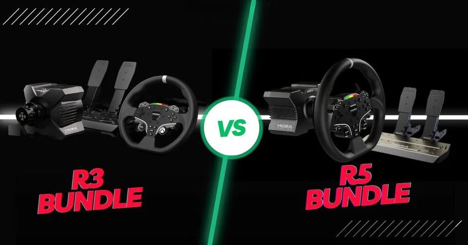 🏁 Beginner’s Guide: MOZA Racing R5 vs R3 (PC) vs R3 (Xbox) – Which One Is Right for You?