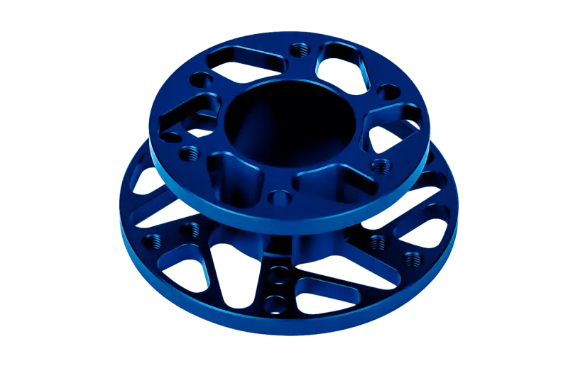 CUBE CONTROLS F-CORE FORMULA SIM RACING STEERING WHEEL - Blue Hub / PADDLES 2 + (Aluminium) - Steering Wheel
