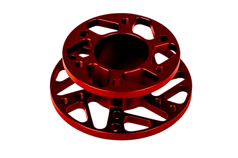 CUBE CONTROLS F-CORE FORMULA SIM RACING STEERING WHEEL - Red Hub / PADDLES 2 + (Aluminium) - Steering Wheel