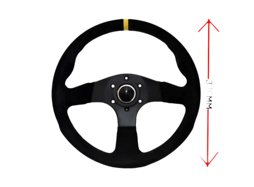 LTEC - 3 SPAAKS 330mm Suede Vlak - Steering Wheel