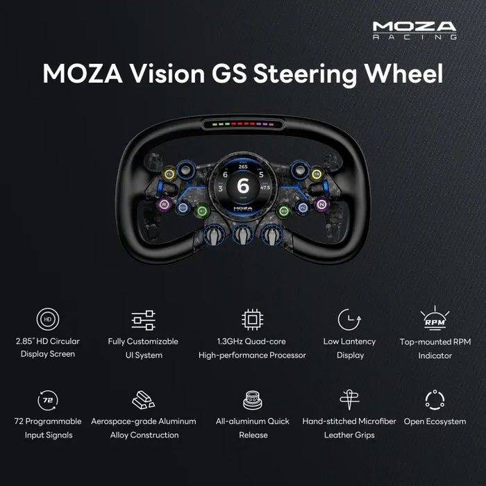 Moza Racing Vision GS Steering Wheel - Steering Wheel