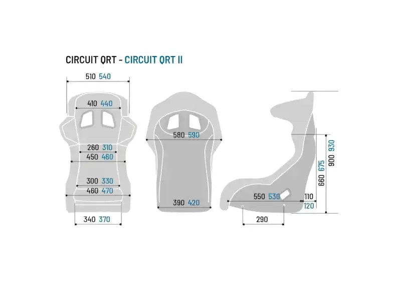 sparco circuit carbon - front - schema