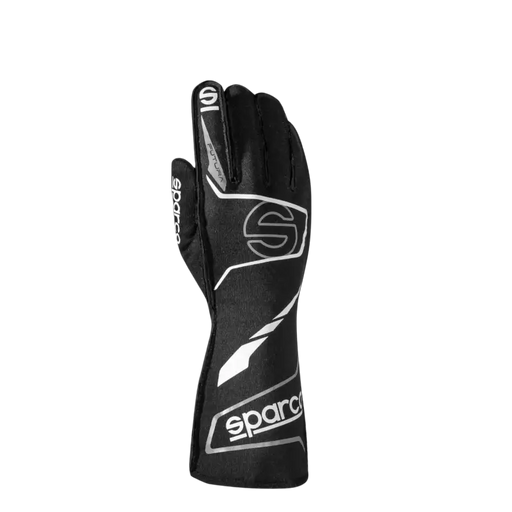 SPARCO FUTURA GLOVES - Black / White / 8 - Racing Gloves