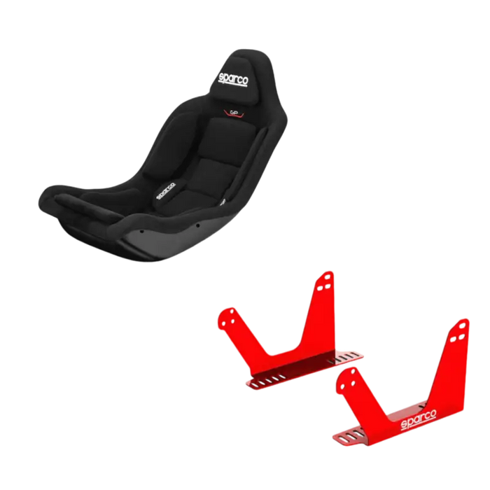 SPARCO GP GAMING Race Chair - Seat Bracket / Black - Bucket seat