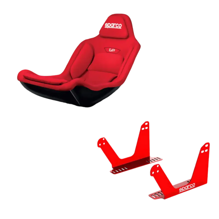 SPARCO GP GAMING Race Chair - Seat Bracket / Red - Bucket seat